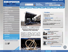 Tablet Screenshot of europodiumshop.com